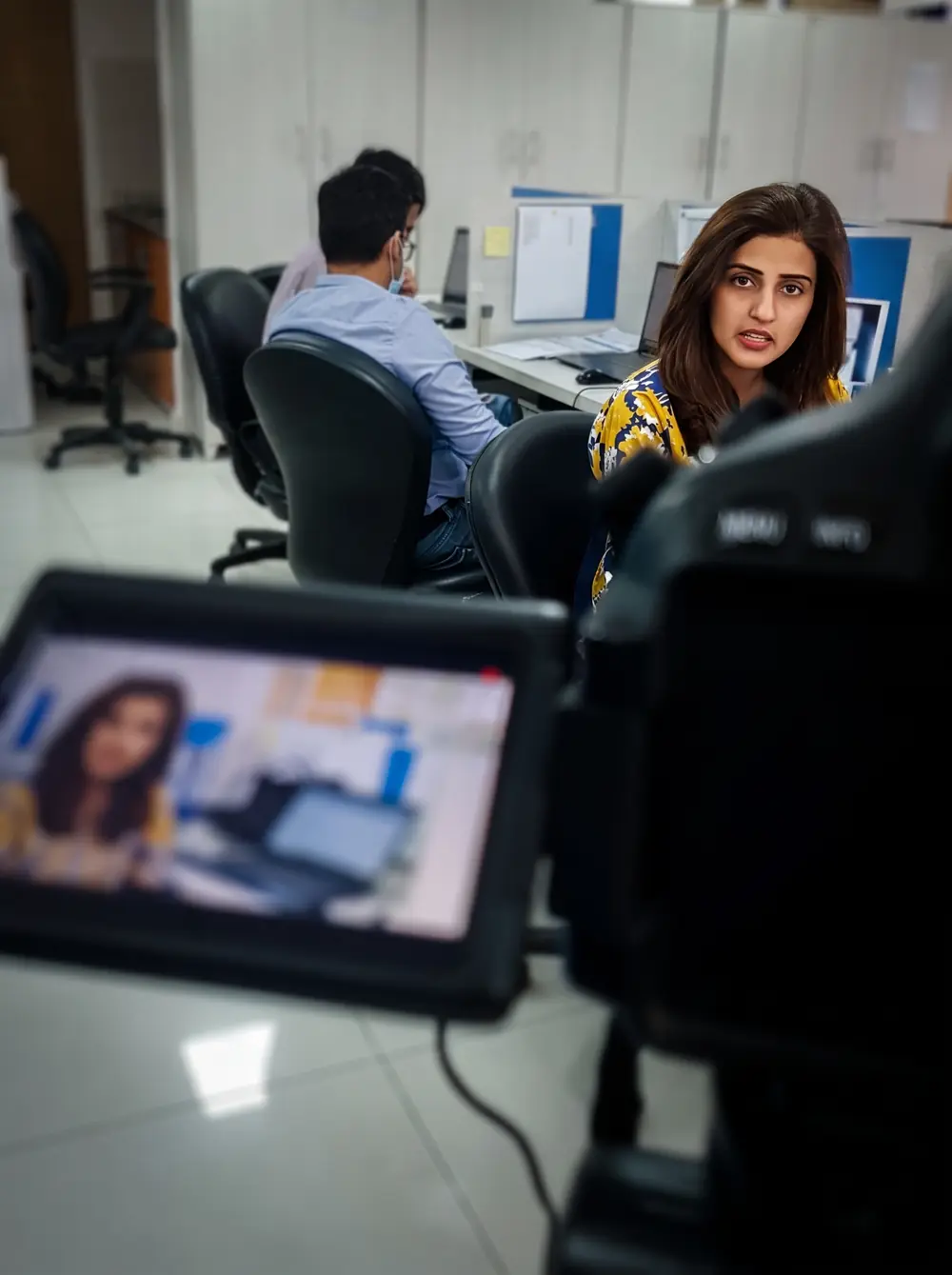 Tournage au bureau