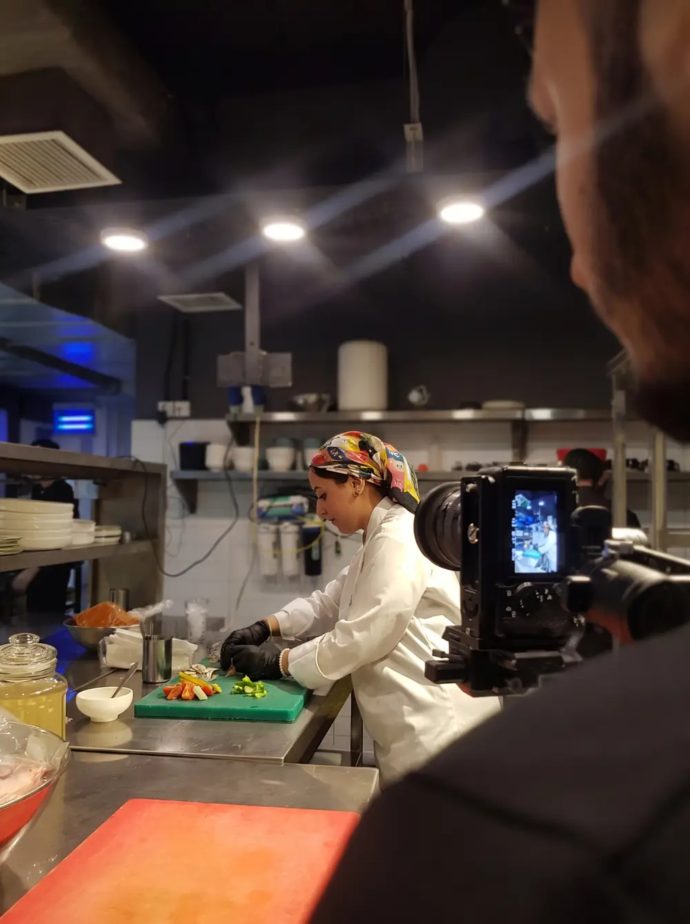 Tournage en cuisine