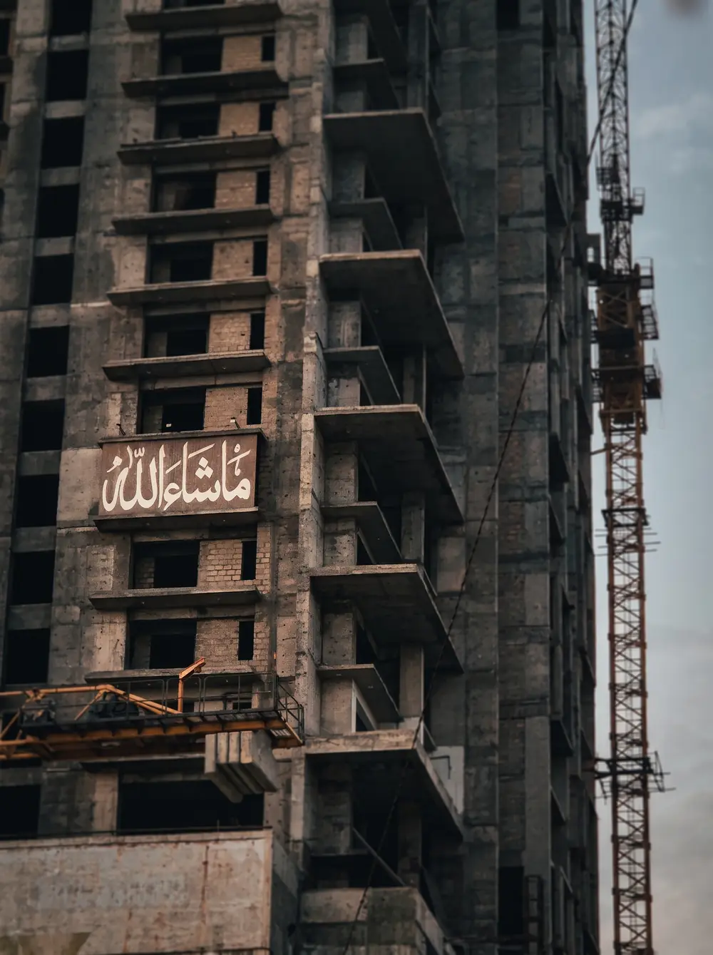 Une tour en construction