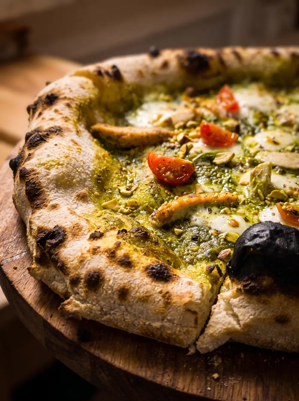 Pizza au feu de bois