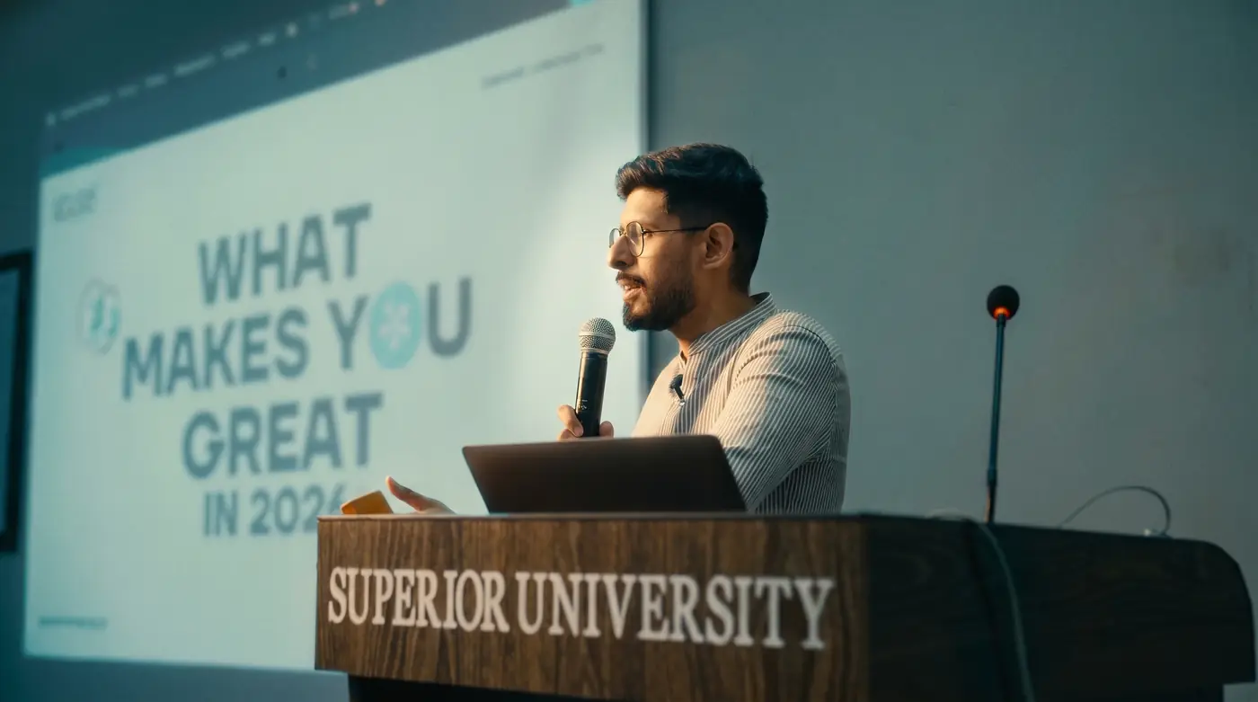 Conférence à Superior University